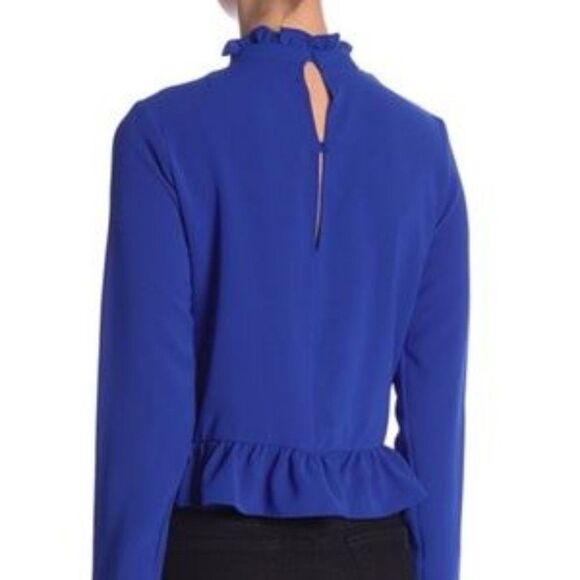 CODEXMODE Ruffle Trim High Neck Blouse size XS - Picture 3 of 8